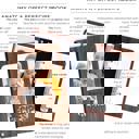  "Mom's Recipes" Wood Recipe Book with Photo Sleeve