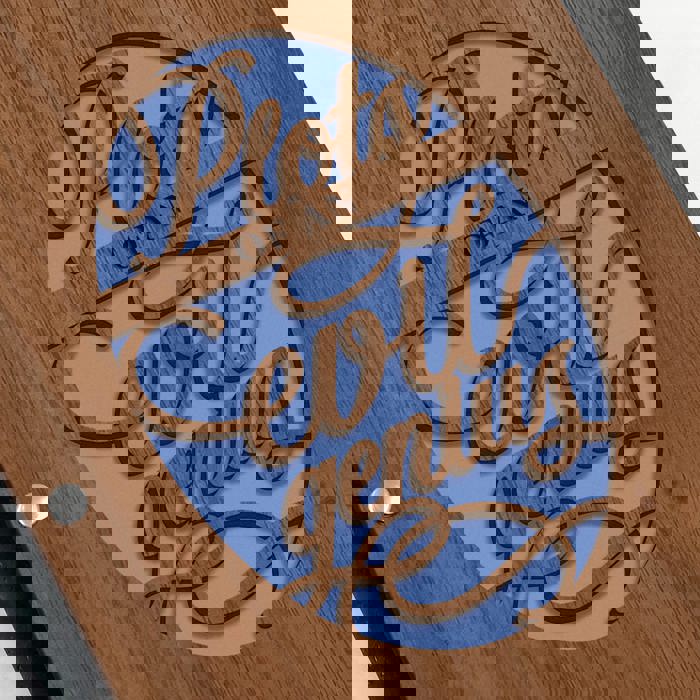 Personalized Wood Journal - "Plots of an Evil Genius"