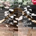  Poinsettia Wood Bead Garland with Interchangeable Seasonal Charms