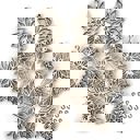  Poinsettia Wood Bead Garland with Interchangeable Seasonal Charms