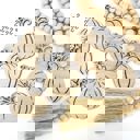  Fall Pumpkins Wood Bead Garland with Interchangeable Seasonal Charms