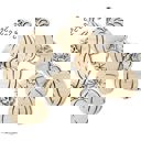  Fall Pumpkins Wood Bead Garland with Interchangeable Seasonal Charms