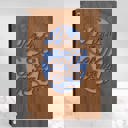 Walnut (Dark Wood) Not Personalized Personalized Wood Journal - "Plots of an Evil Genius"