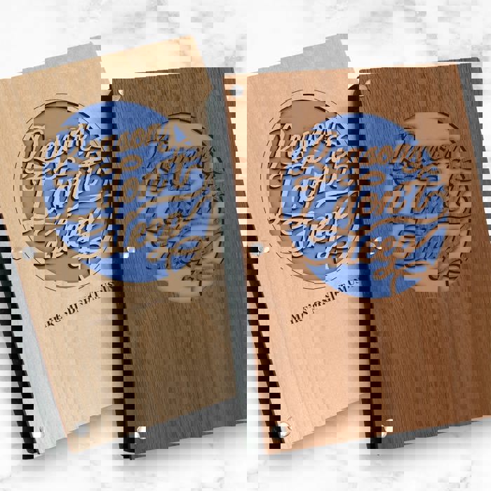 Personalized Wood Journal - "Reasons I Don't Sleep"