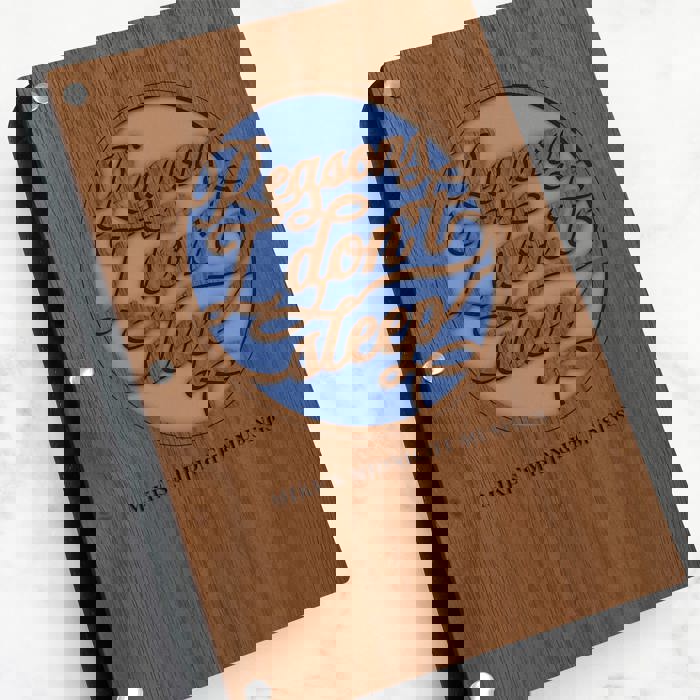 Personalized Wood Journal - "Reasons I Don't Sleep"