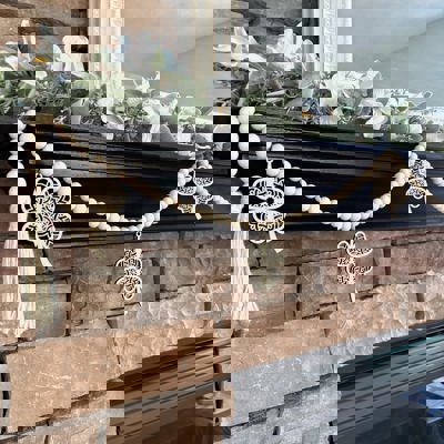 Shamrock Wood Bead Garland with Interchangeable Seasonal Charms