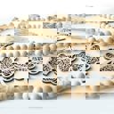  Shamrock Wood Bead Garland with Interchangeable Seasonal Charms