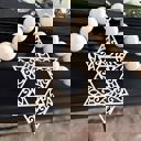  Star of David Wood Bead Garland with Interchangeable Seasonal Charms