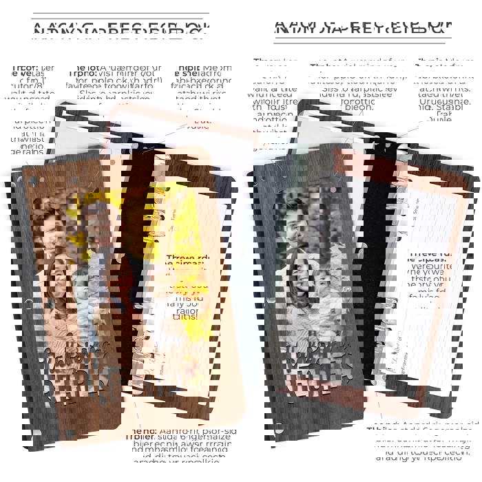 "Thanksgiving Recipes" Personalized Wood Recipe Book