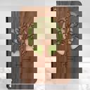  Personalized Wood Journal with Photo Sleeve - Tree of Life Design