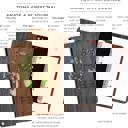  Personalized Wood Journal with Photo Sleeve - Tree of Life Design