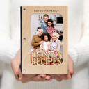 Maple (Light Wood) Personalized "Thanksgiving Recipes" Personalized Wood Recipe Book
