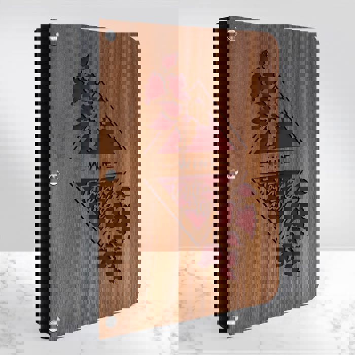 Personalized Wine Tasting Notes Wood Journal