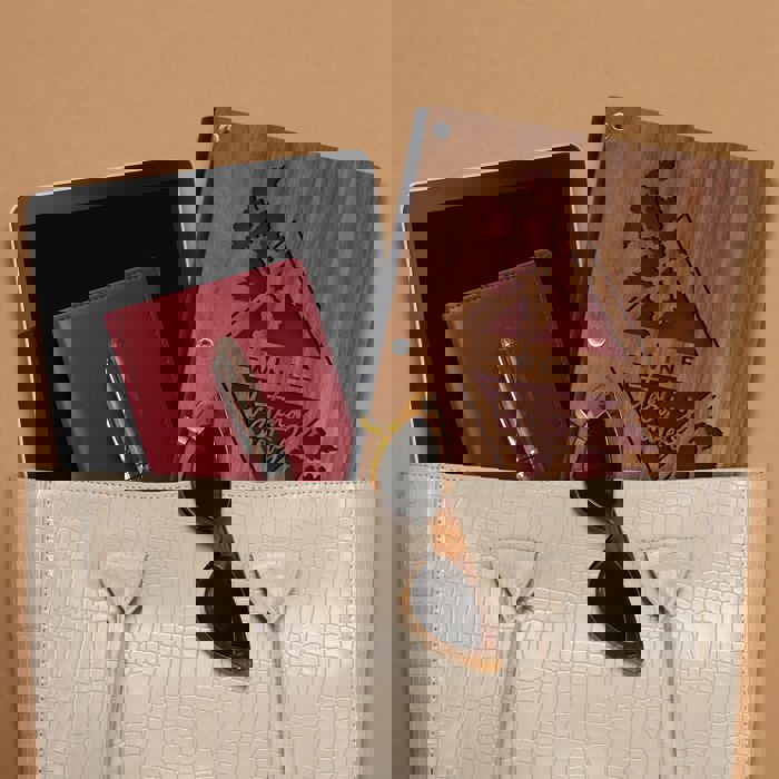 Personalized Wine Tasting Notes Wood Journal