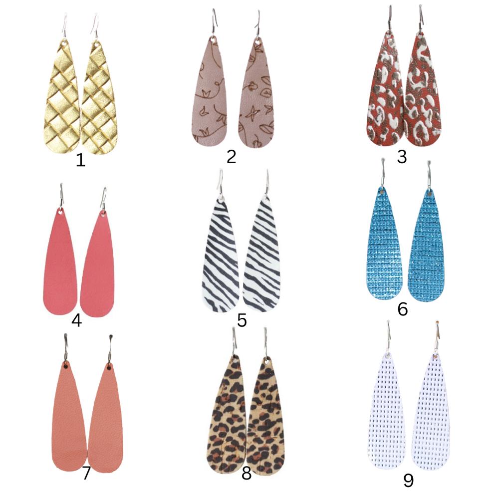 Leather Teardrop Earrings – Effortless Elegance for Every Occasion