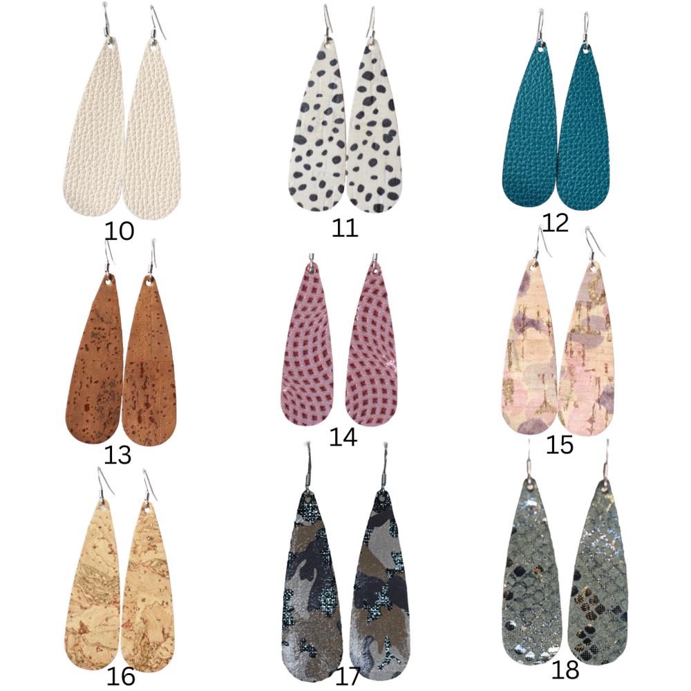 Leather Teardrop Earrings – Effortless Elegance for Every Occasion