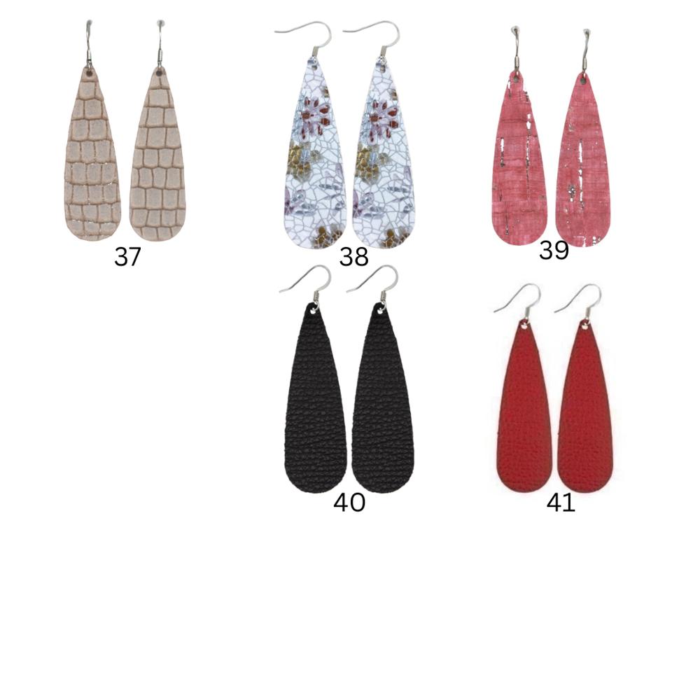 Leather Teardrop Earrings – Effortless Elegance for Every Occasion