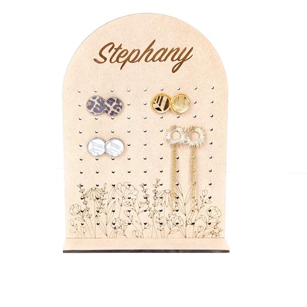 Stud earring stand | Customizable | Personalized | Travel Size