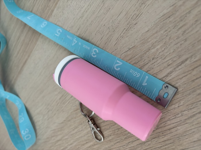 Miniature tumbler keychain Pink