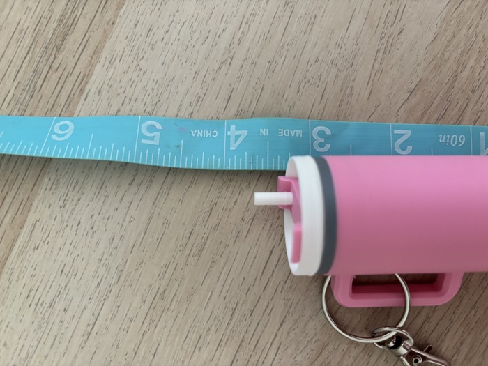 Miniature tumbler keychain Pink