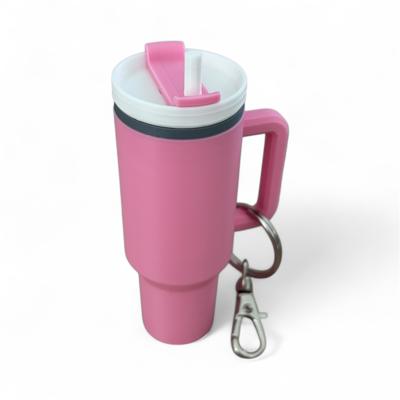 Miniature tumbler keychain Pink