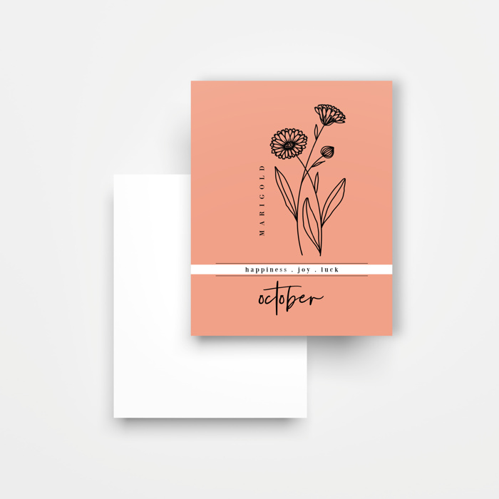 8 Pk Birth Flower Note Cards + Envelopes | Pick Your Pack