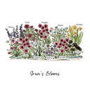  Birth Flower Garden Art Print | Up to 12 Flowers