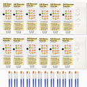  Fall Themed DIY Paint Kit | 8X10" Pre Sketched Image Brush Paints Mixing Palette, Just Add Water | Single, Couples, Group Packs for a Fun Paint Party