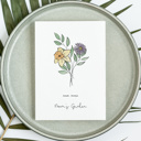  Birth Flower Bouquet Print | Up to 5 Flowers