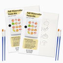  Fall Themed DIY Paint Kit | 8X10" Pre Sketched Image Brush Paints Mixing Palette, Just Add Water | Single, Couples, Group Packs for a Fun Paint Party
