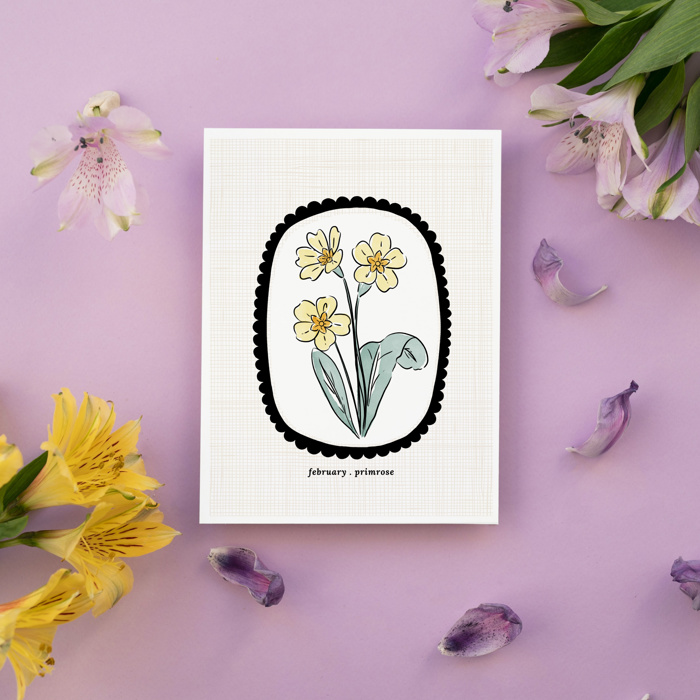 6 Birth Flower Cards 5X7" + Envelopes | Pick Your Pack