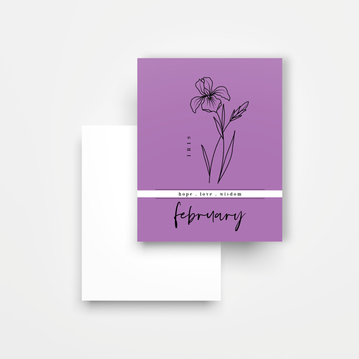 8 Pk Birth Flower Note Cards + Envelopes | Pick Your Pack