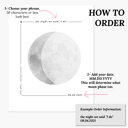  Personalized Moon Phase Unframed Print