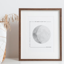  Personalized Moon Phase Unframed Print