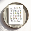  Floral Alphabet Art Print | Unframed Illustrated Wall Decor