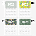  3Pk 2025 At A Glance Calendar Prints | 12 Options