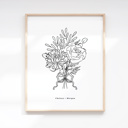  Custom Birth Flower Bouquet Up to 8 | Personalized Floral Gift