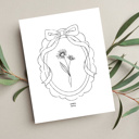  Birth Flower Prints | 2 Pk Simple Sketch Floral Wall Decor