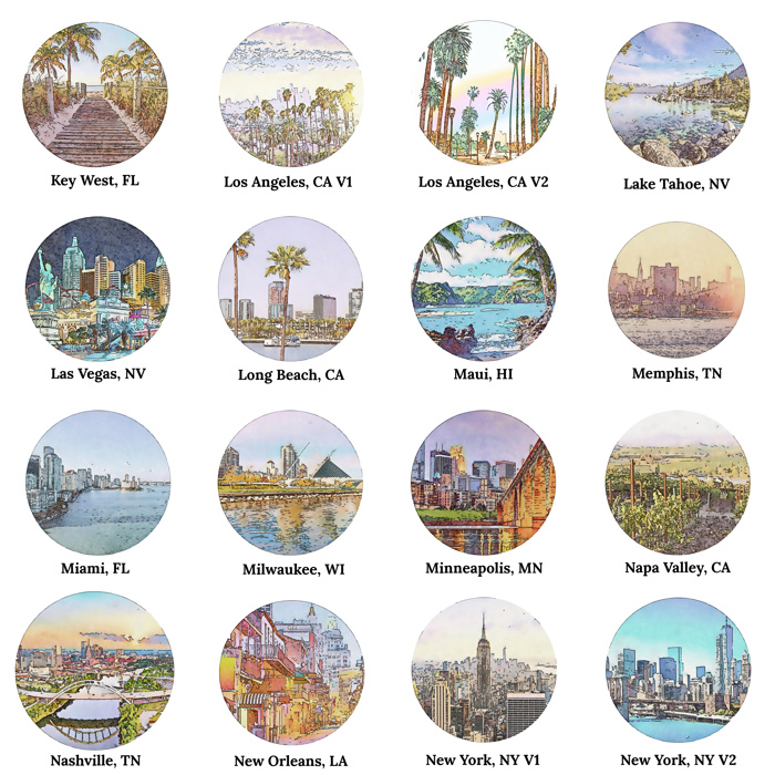 Personalized City Prints | 80 US City Options