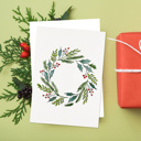  Paintable 5X7" Holiday Cards + Envelopes | 3 Pre-Sketched Christmas Note Cards | DIY Art Set