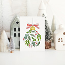  Paintable 5X7" Holiday Cards + Envelopes | 3 Pre-Sketched Christmas Note Cards | DIY Art Set