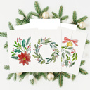  Paintable 5X7" Holiday Cards + Envelopes | 3 Pre-Sketched Christmas Note Cards | DIY Art Set