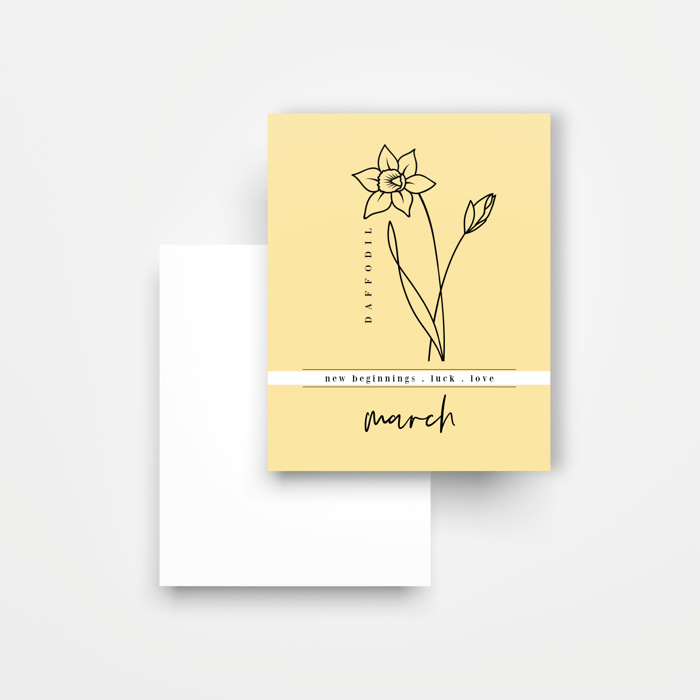 8 Pk Birth Flower Note Cards + Envelopes | Pick Your Pack