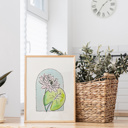  3 Pk All In One Watercolor Paint Kit | 8X10" Floral Outline 45 Options