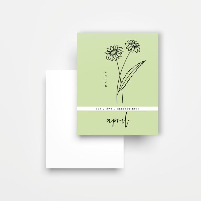 8 Pk Birth Flower Note Cards + Envelopes | Pick Your Pack