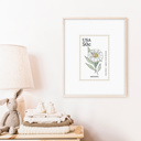  State Flower Stamp Prints | Hand Illustrated Watercolor Floral Art