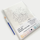  3 PK Paintable 5X7" Valentine's Day Cards + Envelopes | Watercolor Paint Kit