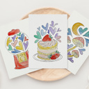  3 PK Paintable 5X7" Valentine's Day Cards + Envelopes | Watercolor Paint Kit