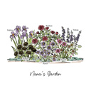  Birth Flower Garden Art Print | Up to 12 Flowers