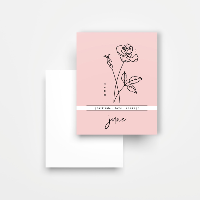 8 Pk Birth Flower Note Cards + Envelopes | Pick Your Pack